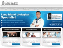 Tablet Screenshot of longislandurological.com